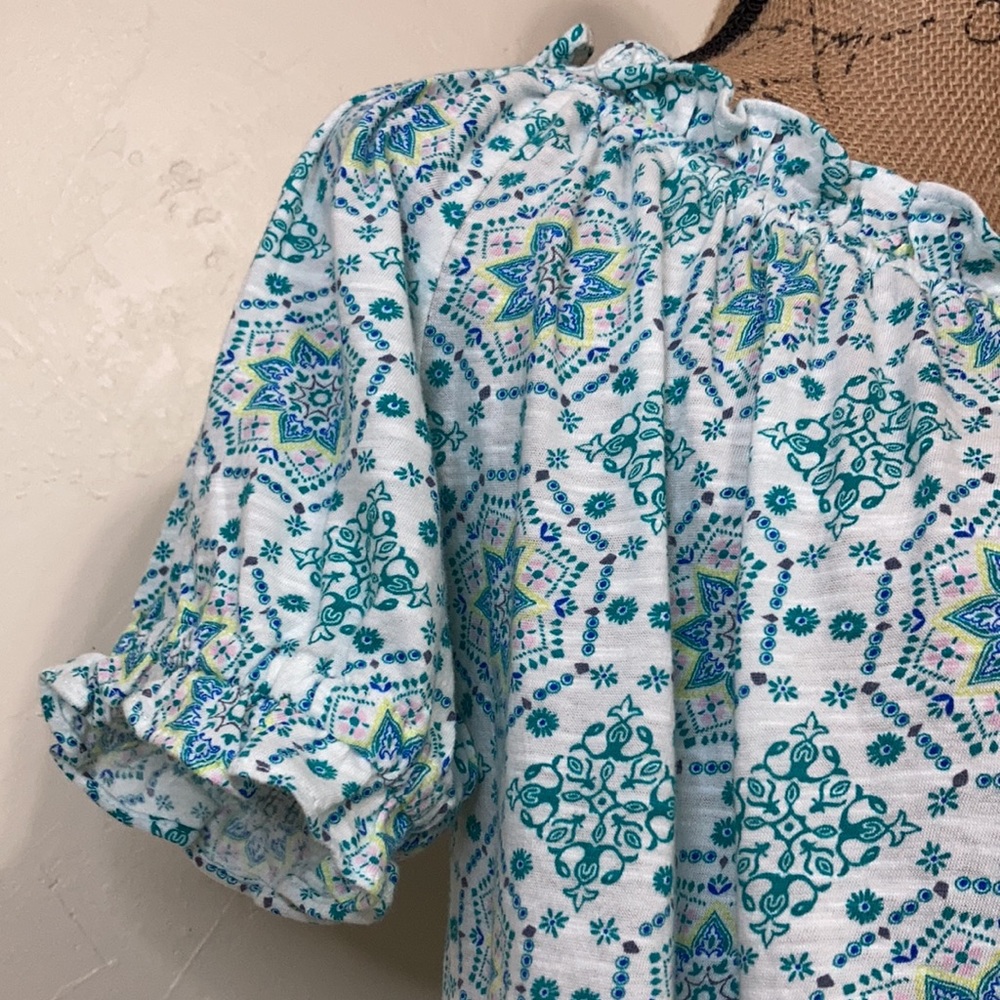 NWOT Women’s LOFT Outlet Short Sleeve Elastic Collar Top - Picture 5 of 13